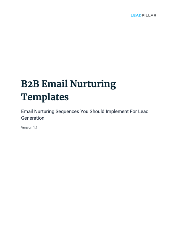 B2B Email Nurturing Sequence Templates