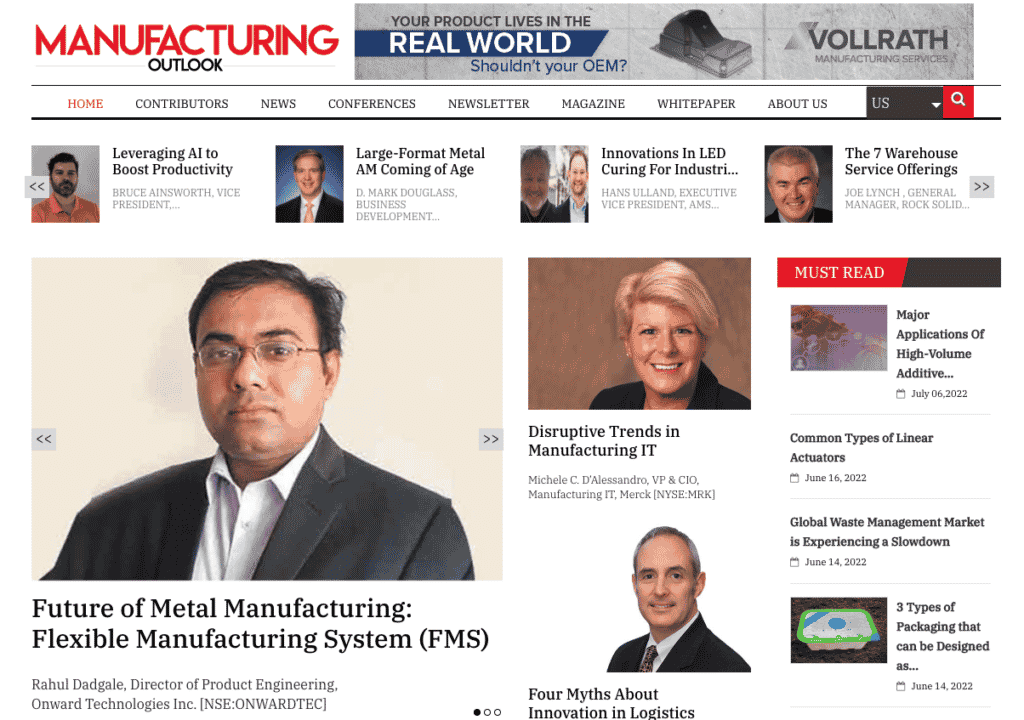 Manufacturing Publisher - The Manufacturing Outlook